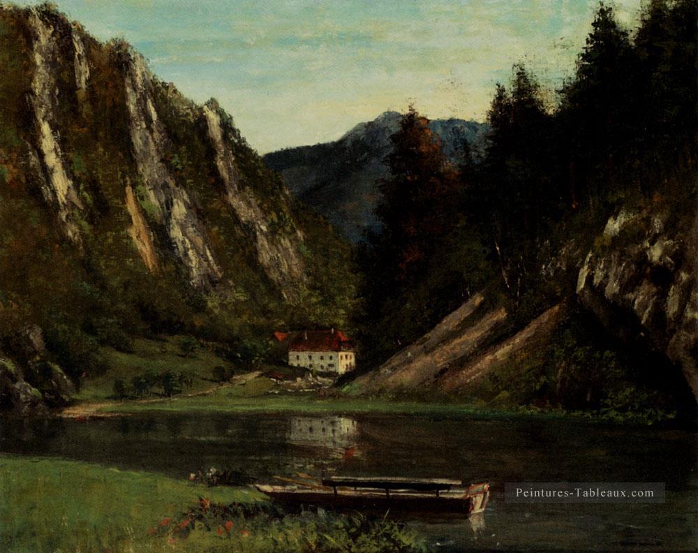 Les Doubs à La Maison Monsieur Réaliste peintre Gustave Courbet Peintures à l'huile